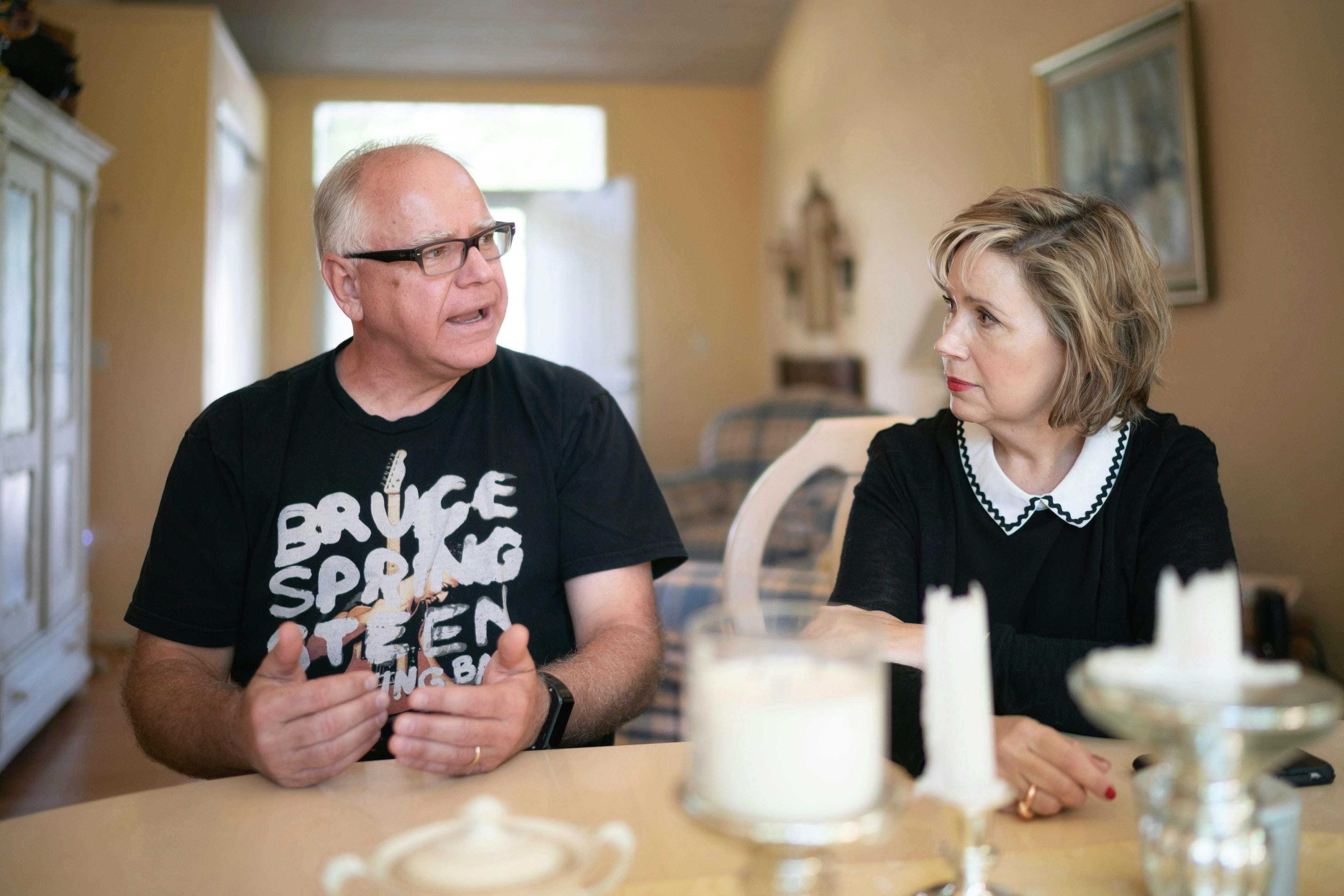 Tim Walz and his wife, Gwen