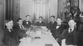 A group of American schoolboys in the 1890s.