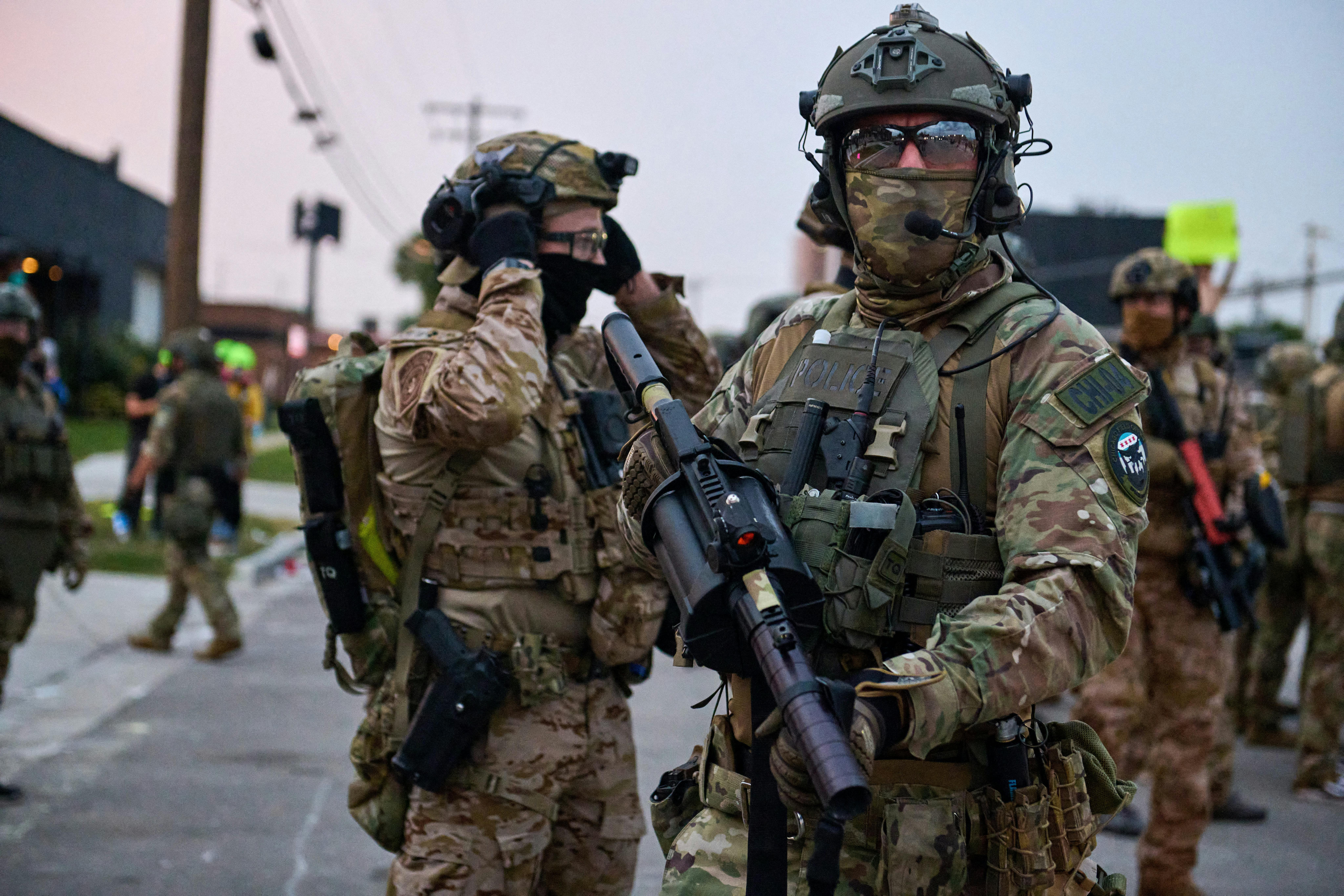 Masked federal agents in Chicago