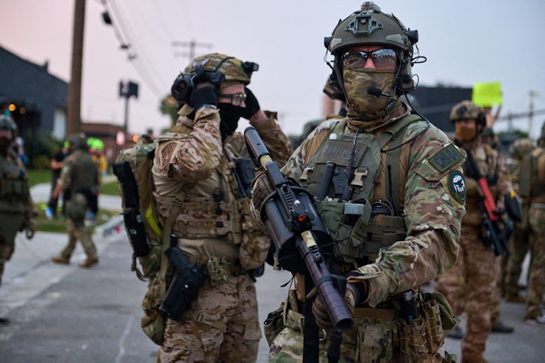 Masked federal agents in Chicago