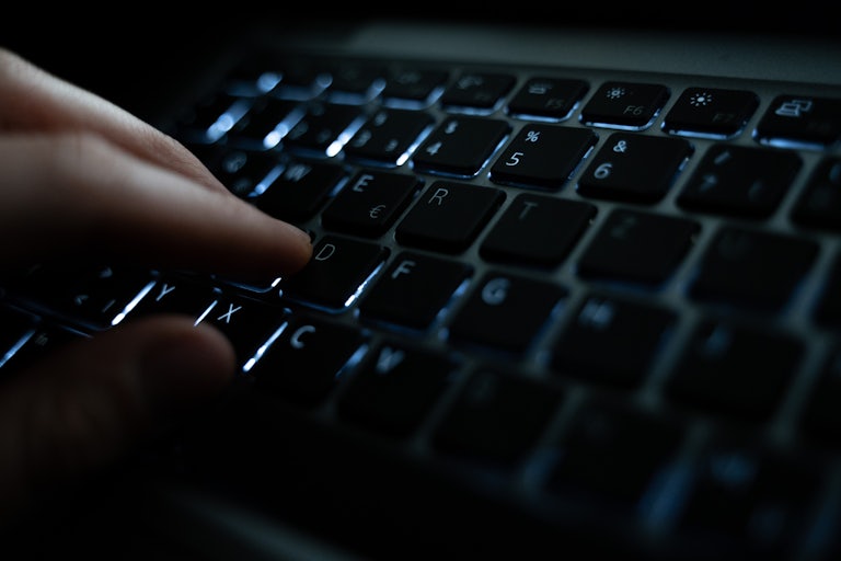 hands on a keyboard