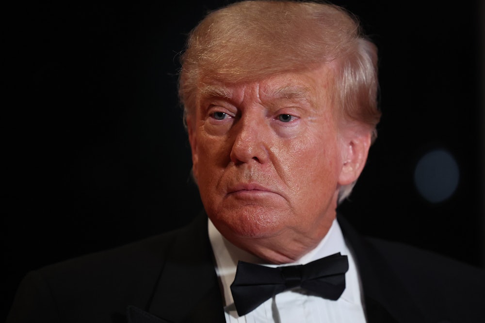 Donald Trump on New Year's Eve at his Florida compound Mar-a-Lago.