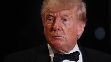 Donald Trump on New Year's Eve at his Florida compound Mar-a-Lago.