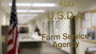 The entrance to the USDA Farm Service Agency office in downtown St. Paul, Minnesota.