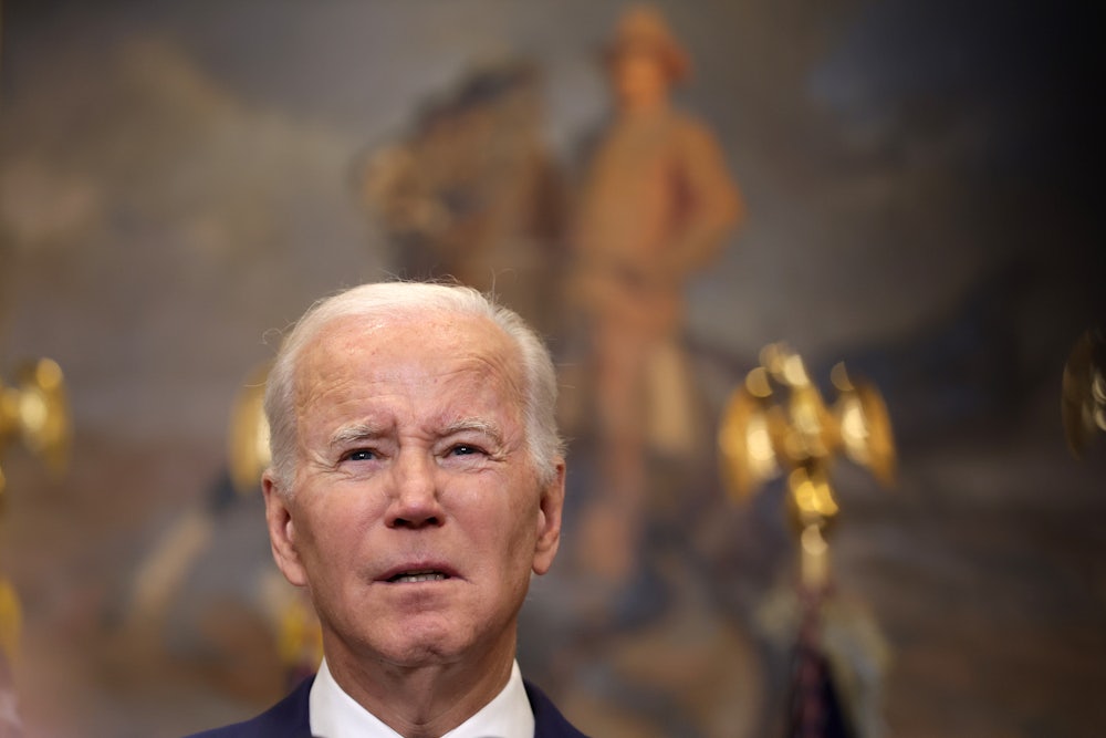 Biden in Roosevelt Room of White House