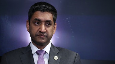 A close-up of a back-lit Ro Khanna.