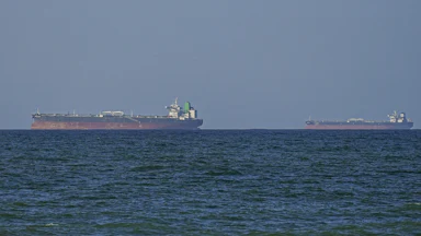 Vessels in the Strait of Hormuz