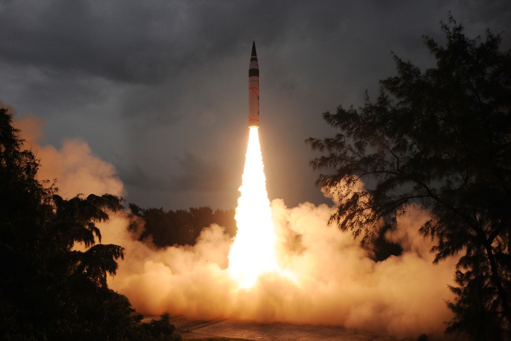India testing a long-range nuclear-capable missile