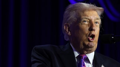 Donald Trump speaks at the National Prayer Breakfast