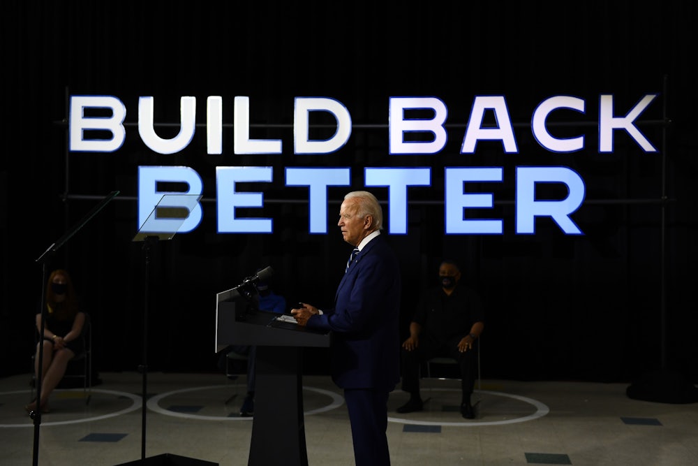 Joe Biden speaks about the Build Back Better plan