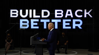 Joe Biden speaks about the Build Back Better plan