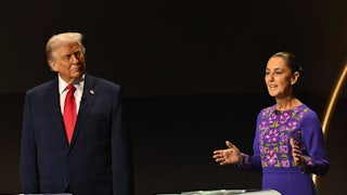 Donald Trump and Claudia Sheinbaum