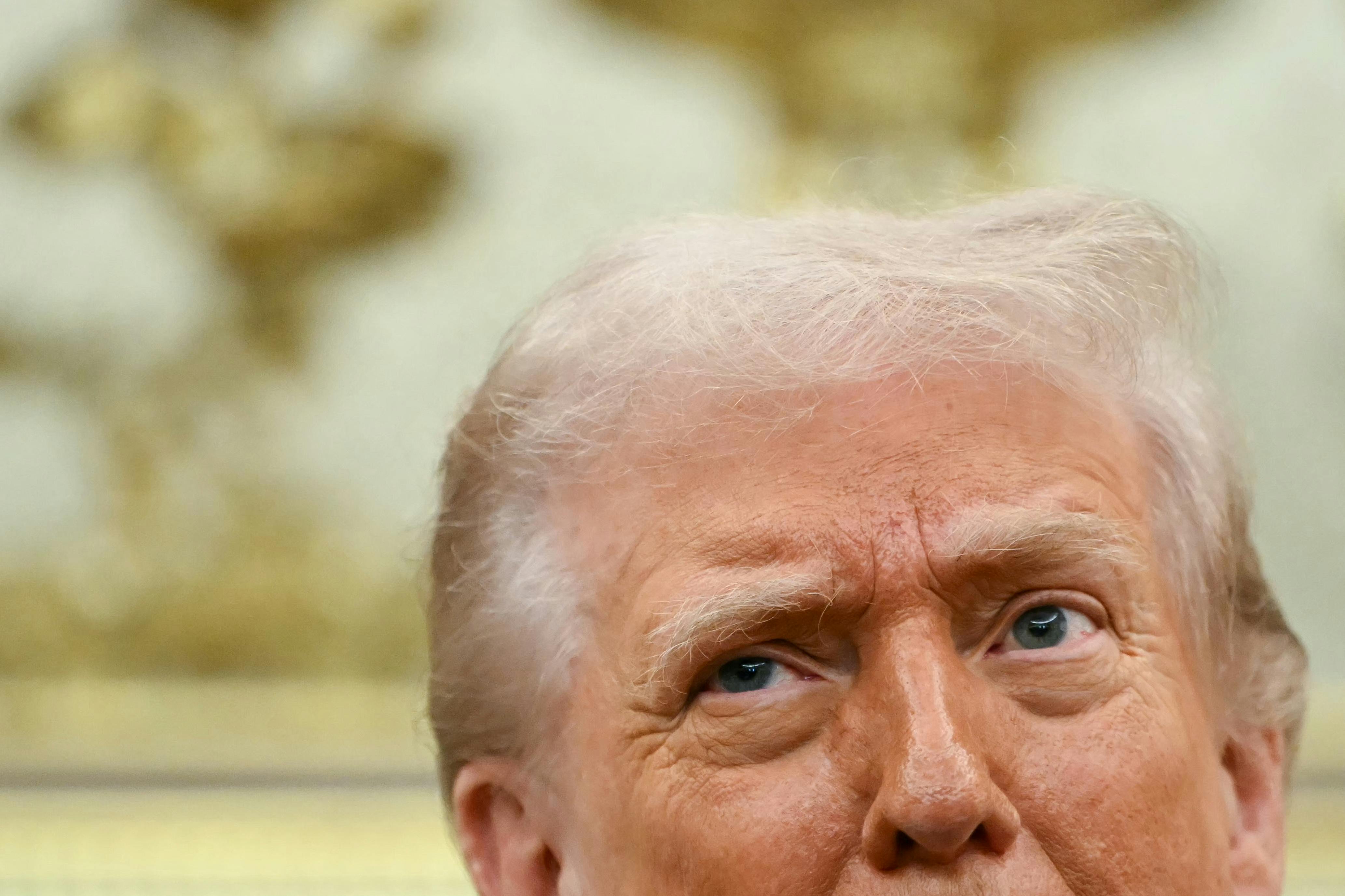 Donald Trump looks surprised