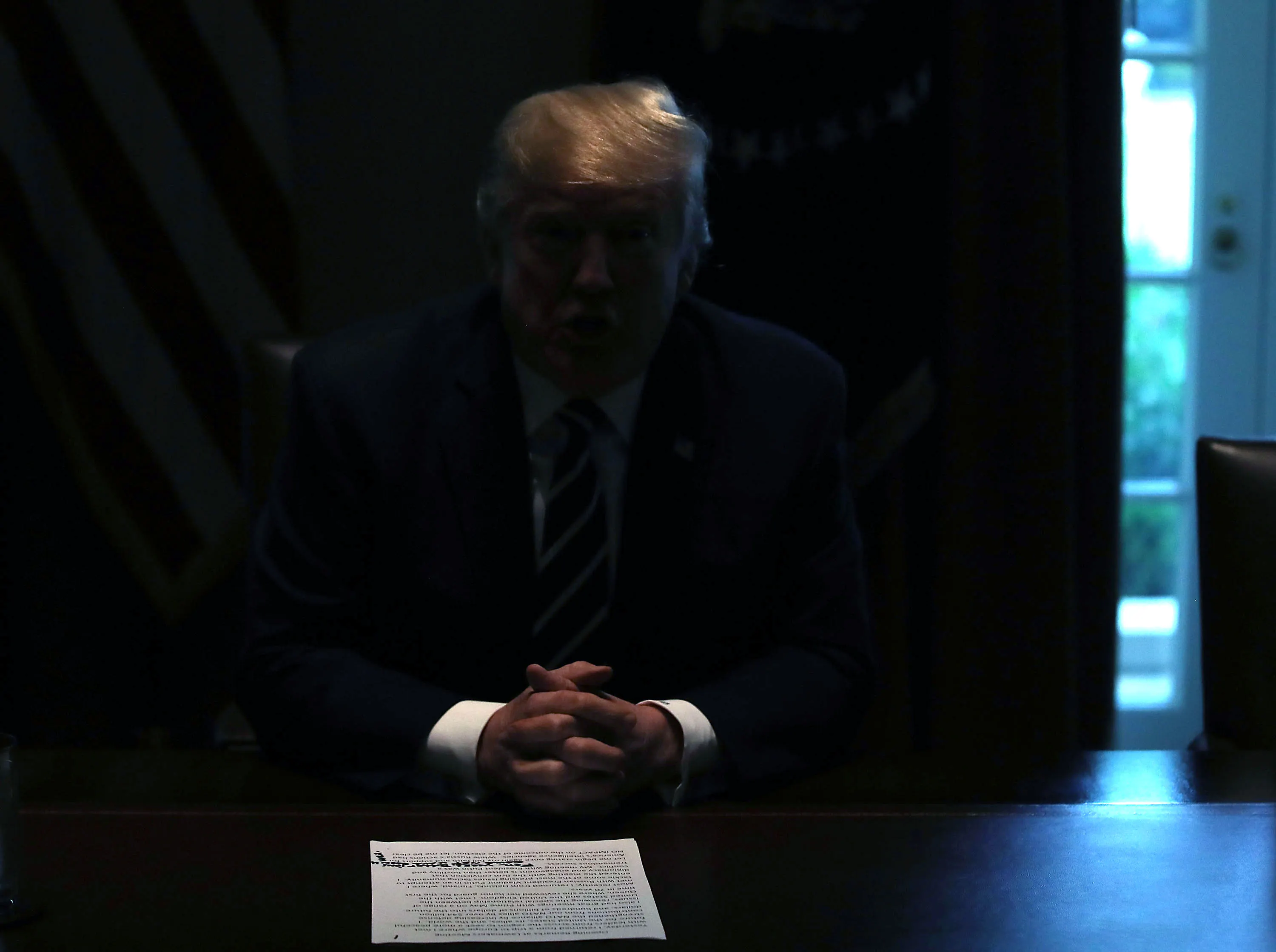 Trump in darkness