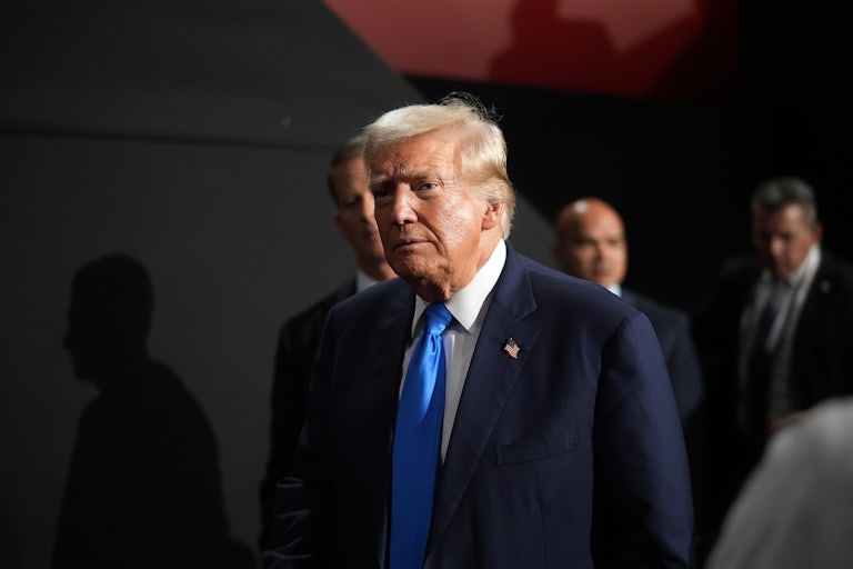 Donald Trump walking