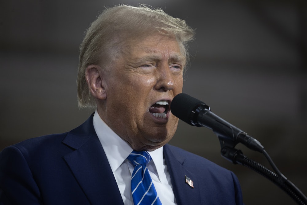 Donald Trump yells