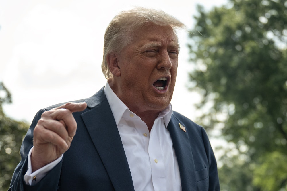 Trump shouting