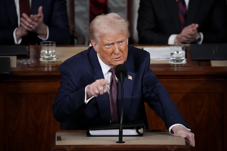 Donald Trump delivers his joint address to Congress.