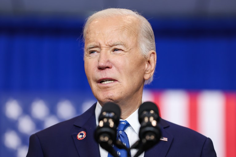 Joe Biden at a press conference