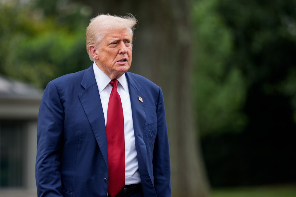 Trump looks concerned