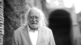 Hungarian novelist László Krasznahorkai, who won the Nobel Prize in Literature this week, at a festival in Rome earlier this year.