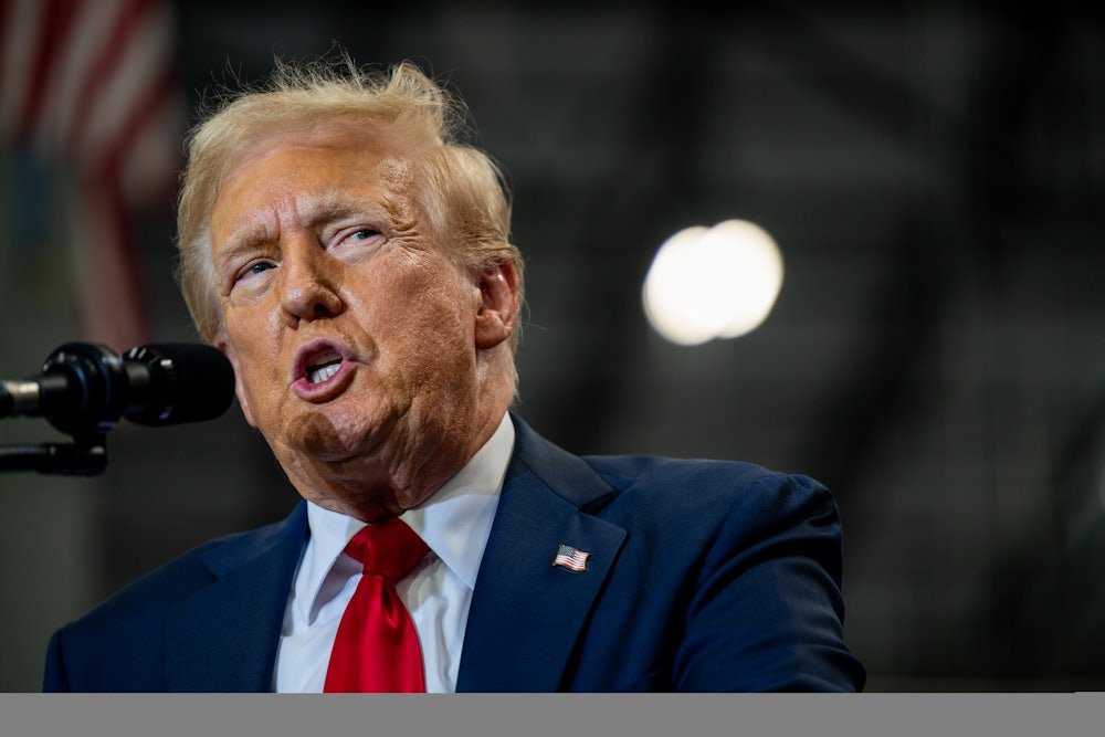 Donald Trump grimaces