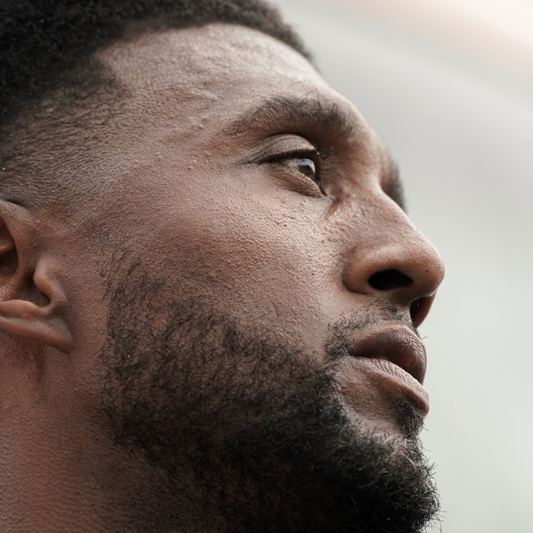 A close-up profile picture of Baltimore Mayor Brandon Scott