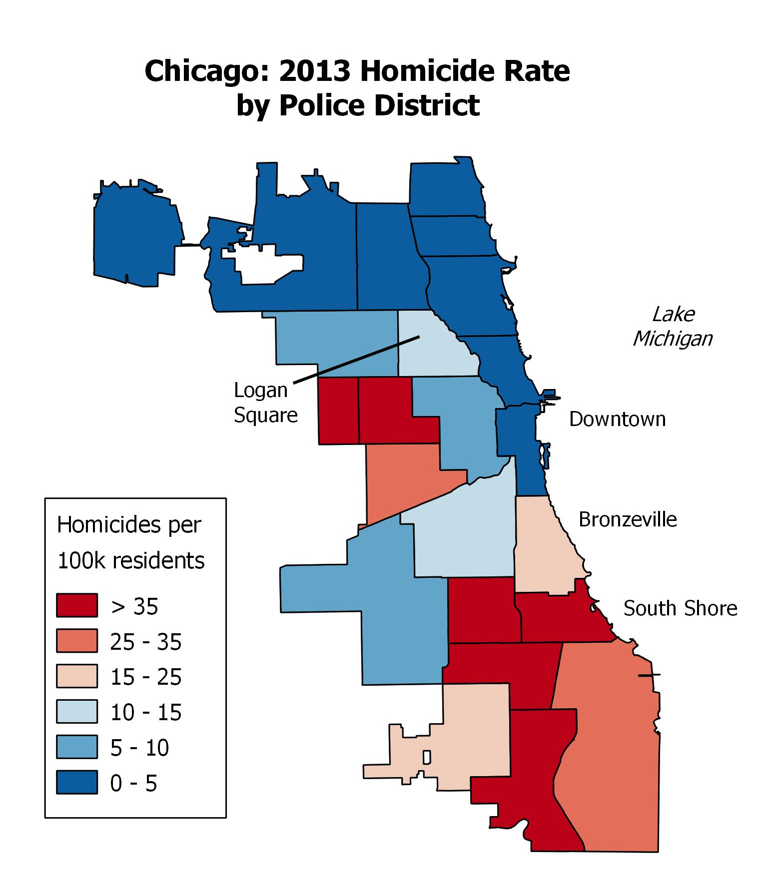 Maps of Crime in Chicago: Crime in Different Neighborhoods | The New
