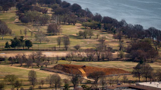 Fresh dirt at East Potomac Golf Links