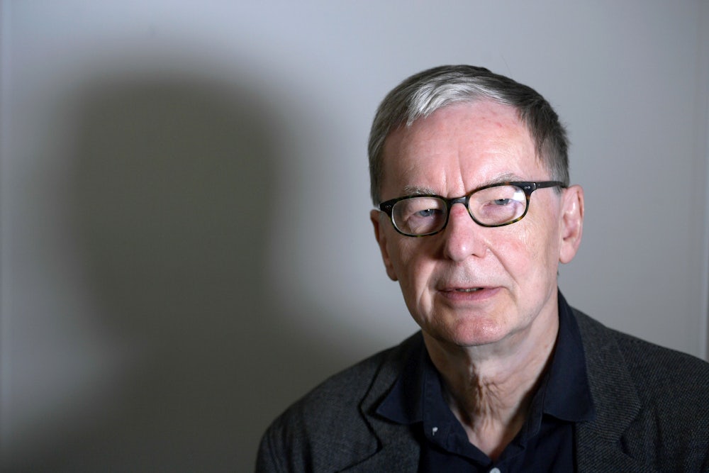 A close-up of Swedish Academy Chair Anders Olsson.