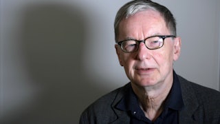 A close-up of Swedish Academy Chair Anders Olsson.