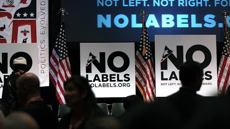 No Labels's launch ceremony
