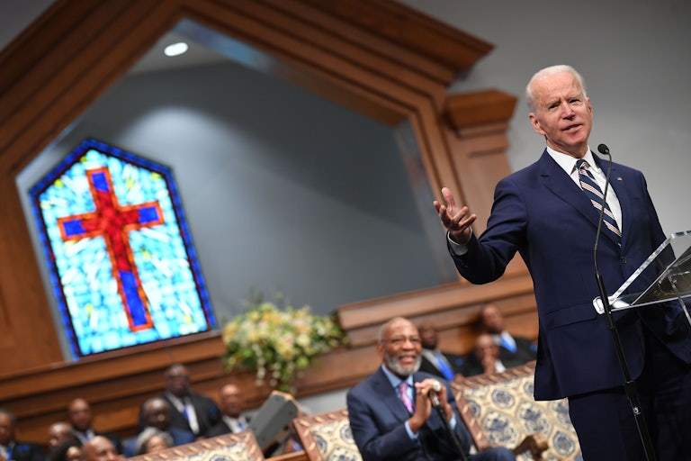 Biden at New Hope Baptist Church in Jackson, Mississippi