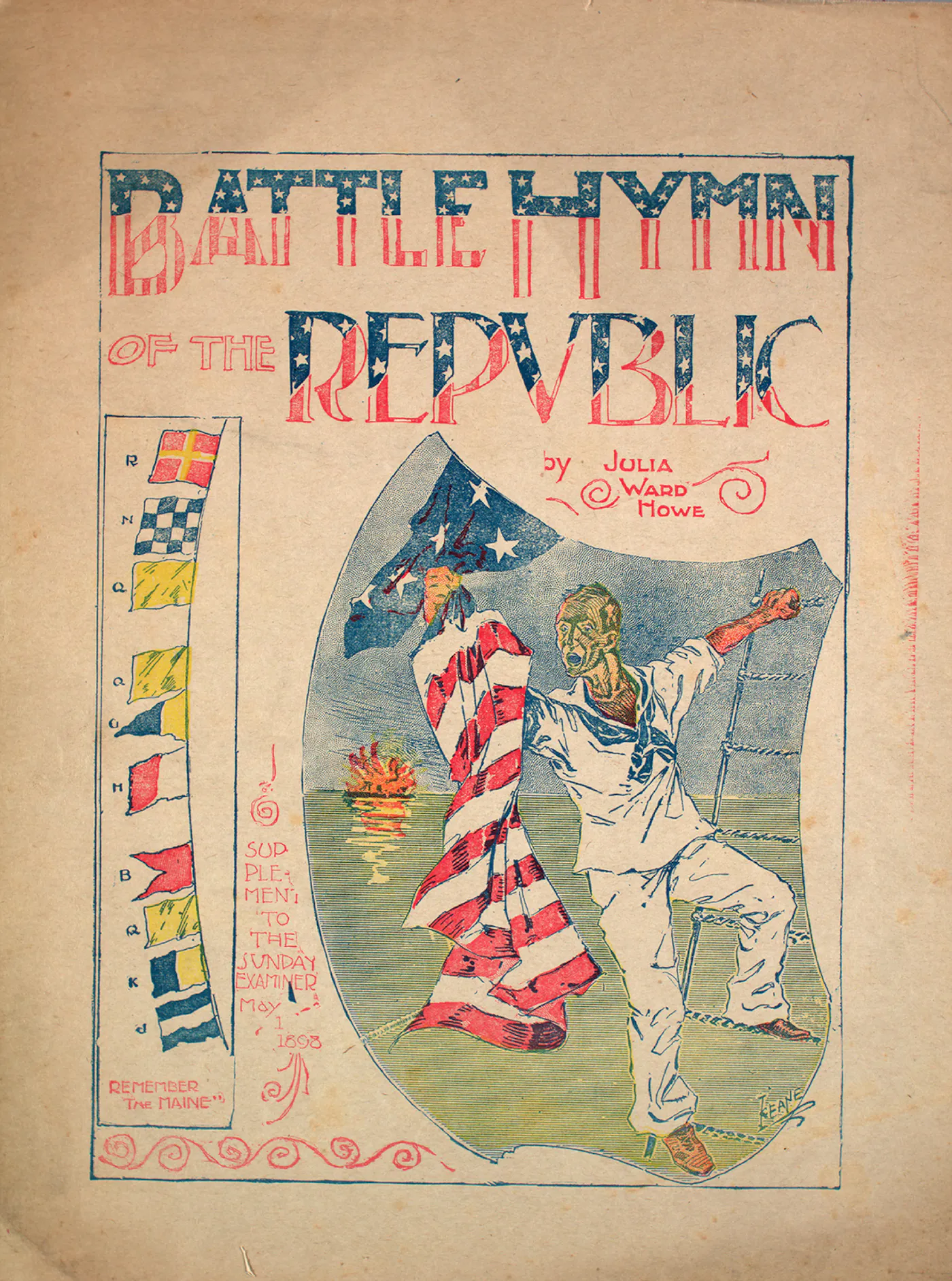 Battle Hymn of the Republic original sheet music cover 