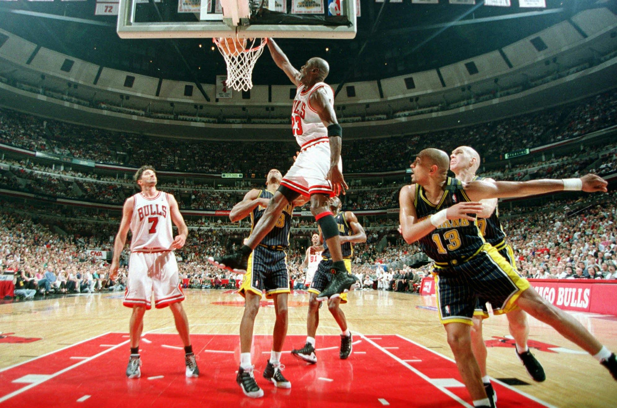 Even Michael Jordan Has a Backboard-Shattering Moment