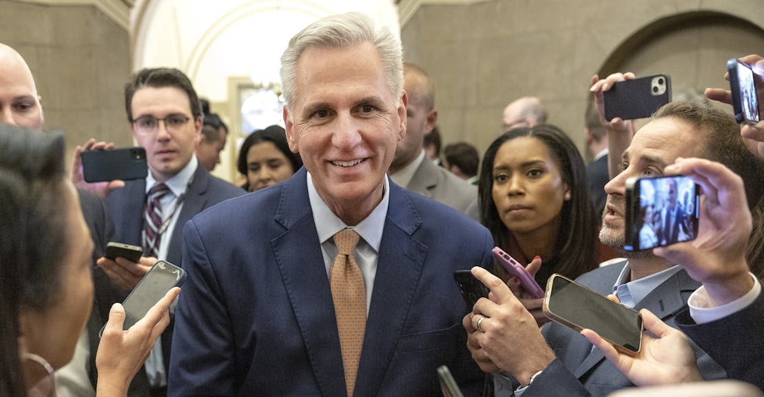 Kevin McCarthy Brags That Debt Bill Will Stop Kids From Getting Welfare Kevin McCarthy Brags That Debt Bill Will Stop Kids From Getting Welfare