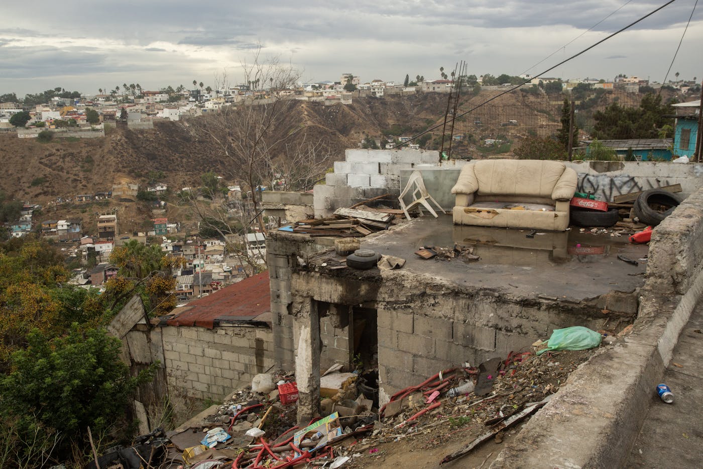 A panoramic view of Tijuana’s Los Laureles Canyon in 2023