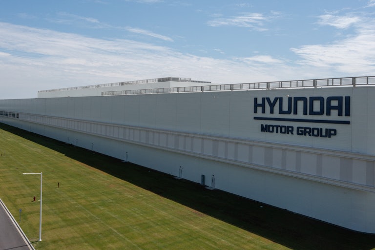 The outside of a Hyundai plant in Georgia