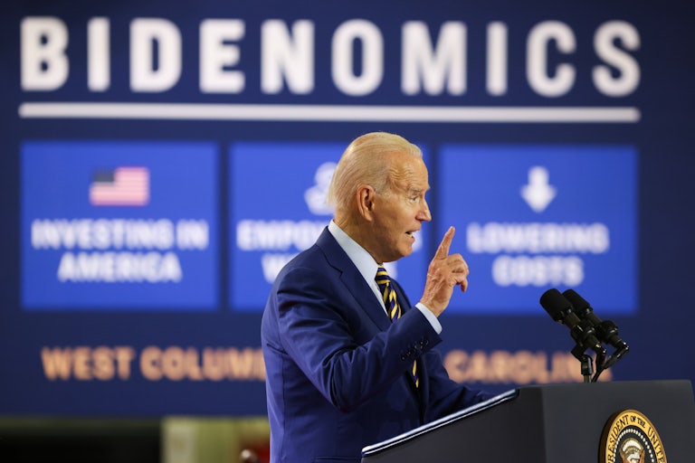 Biden gives a speech in West Columbia, South Carolina