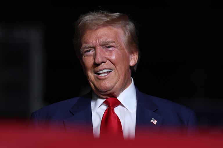 Donald Trumps smiles weirdly