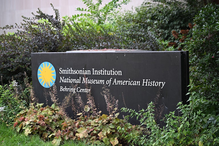 The sign for the National Museum of American History