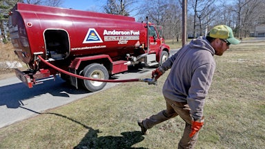 A worker pulls