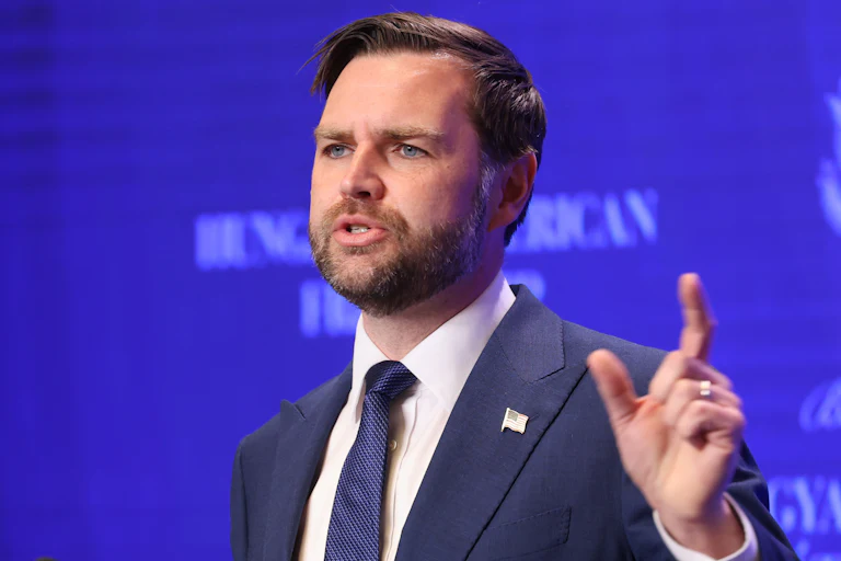 JD Vance speaks in Hungary