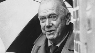The English novelist Graham Greene in 1975.