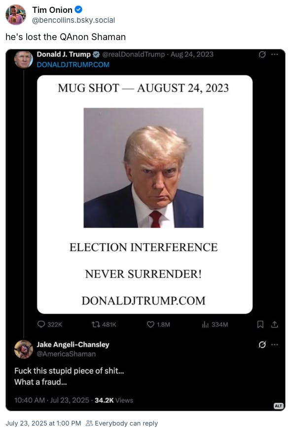 Screenshot of a Bluesky post