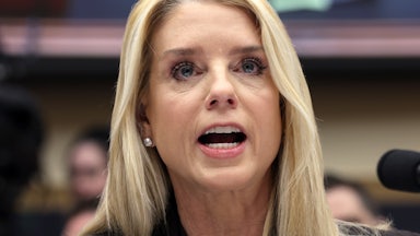 Attorney General Pam Bondi speaks during a House committee hearing