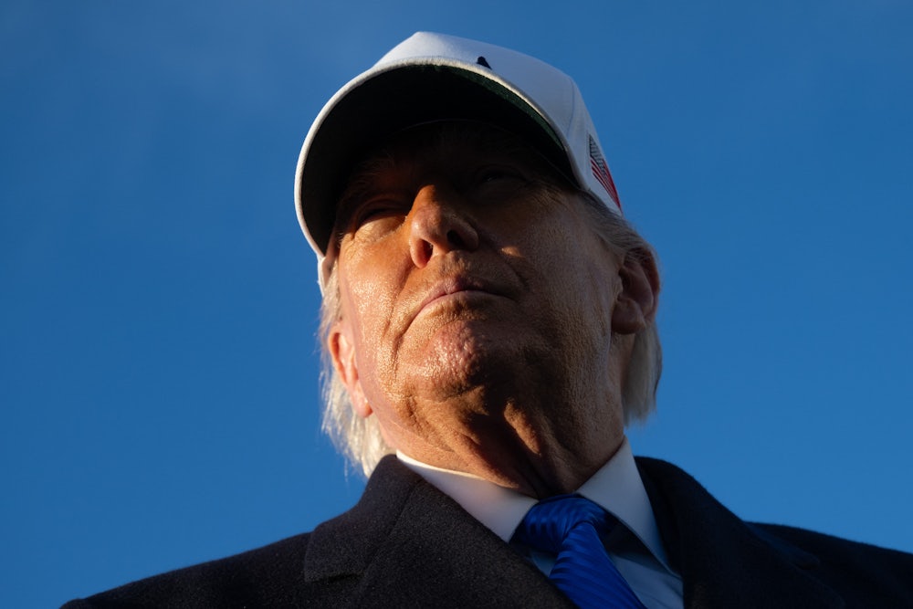 Trump in shadow