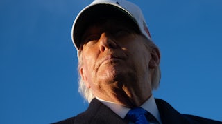 Trump in shadow