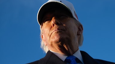 Trump in shadow