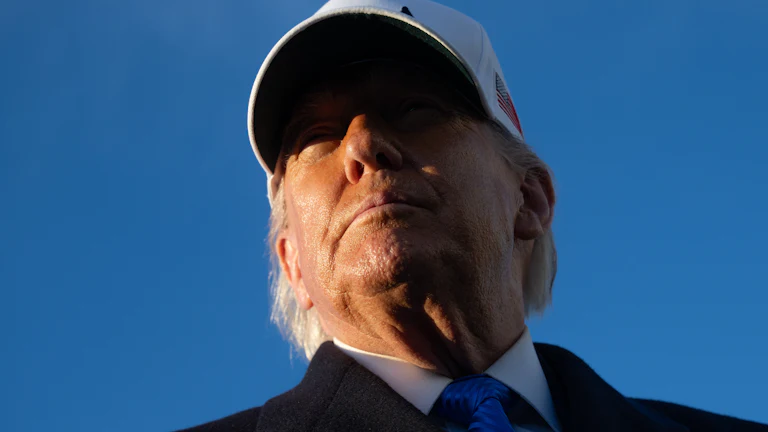 Trump in shadow